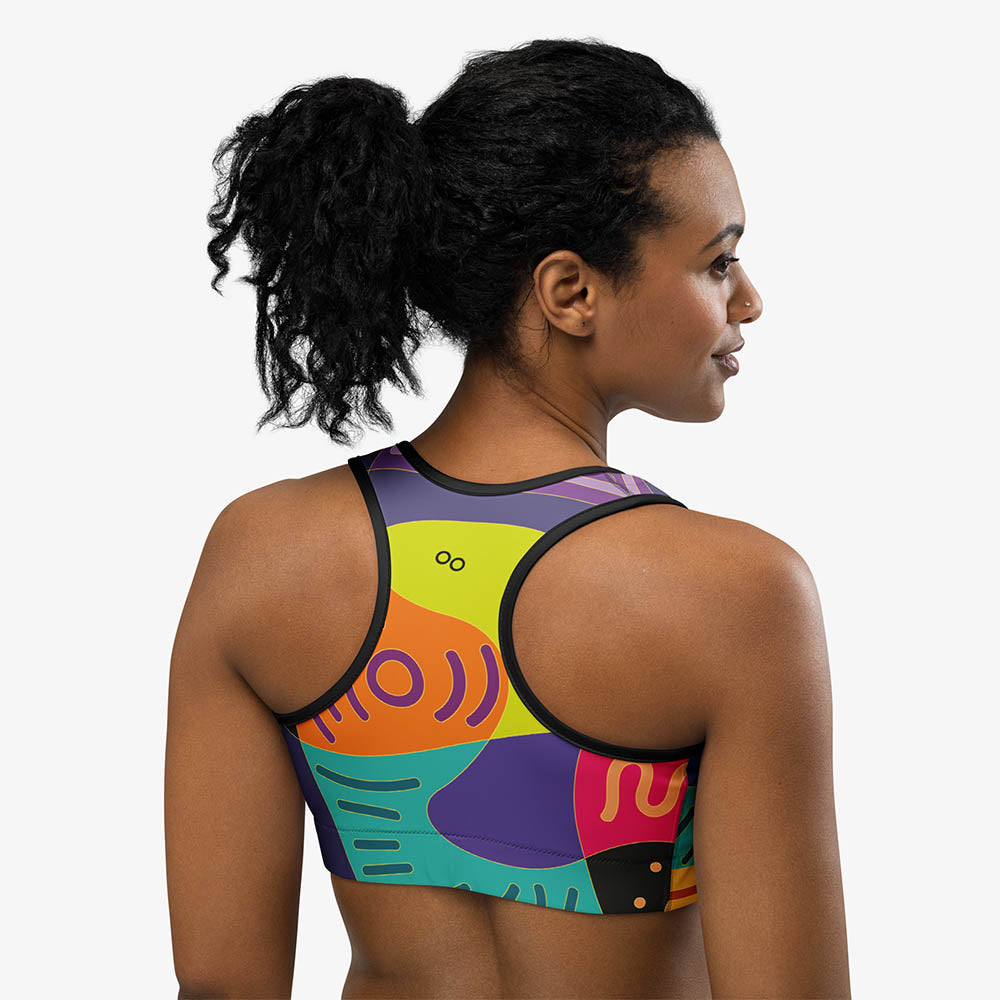 Printed Sports Bra 
