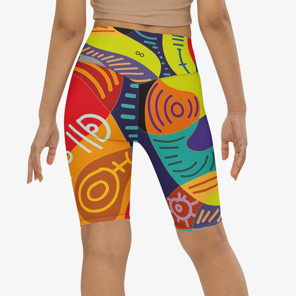 Funky Batik Biker Shorts