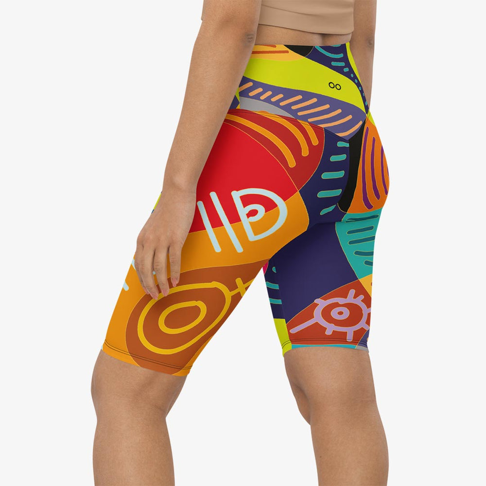 Funky Batik Biker Shorts