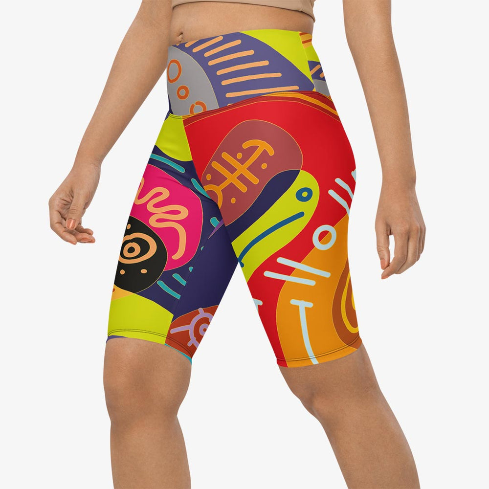 Funky Batik Biker Shorts