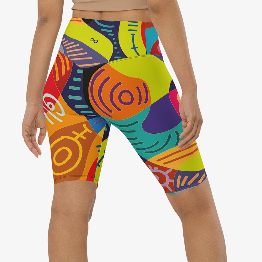 Funky Batik Biker Shorts