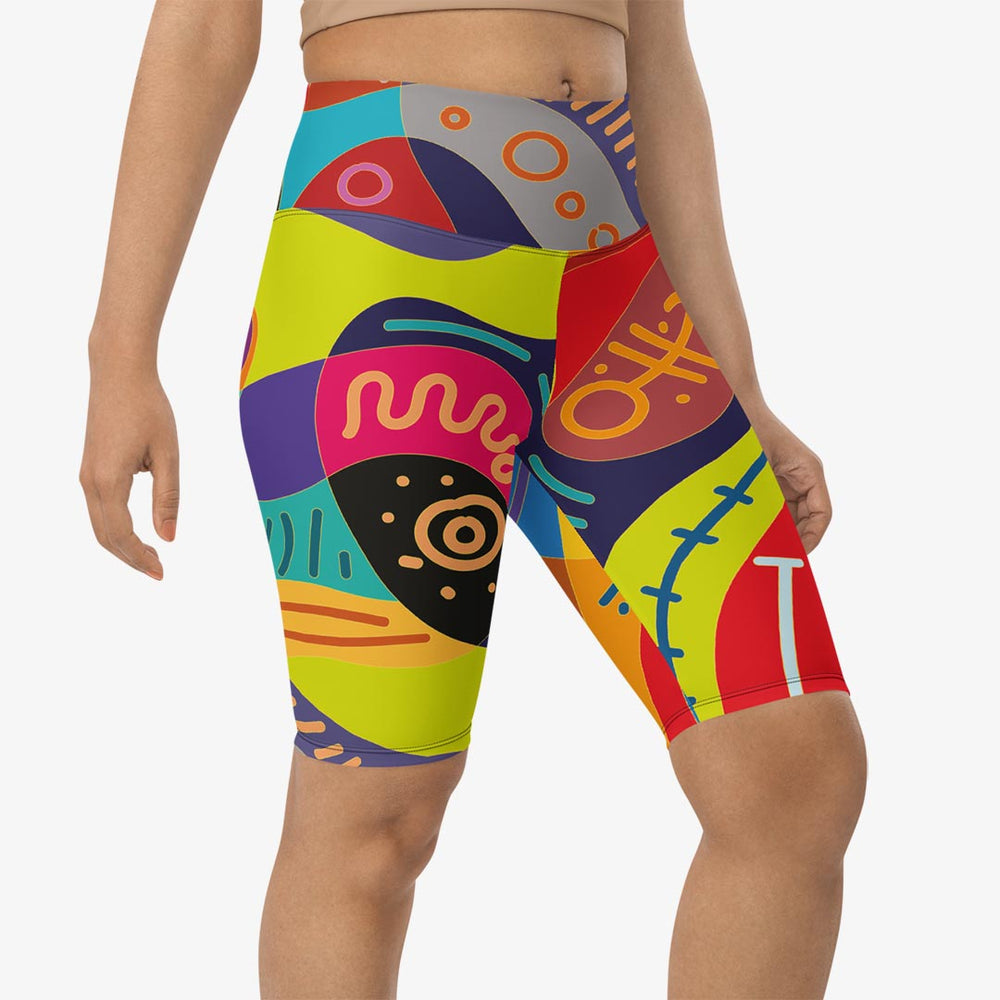 Funky Batik Biker Shorts