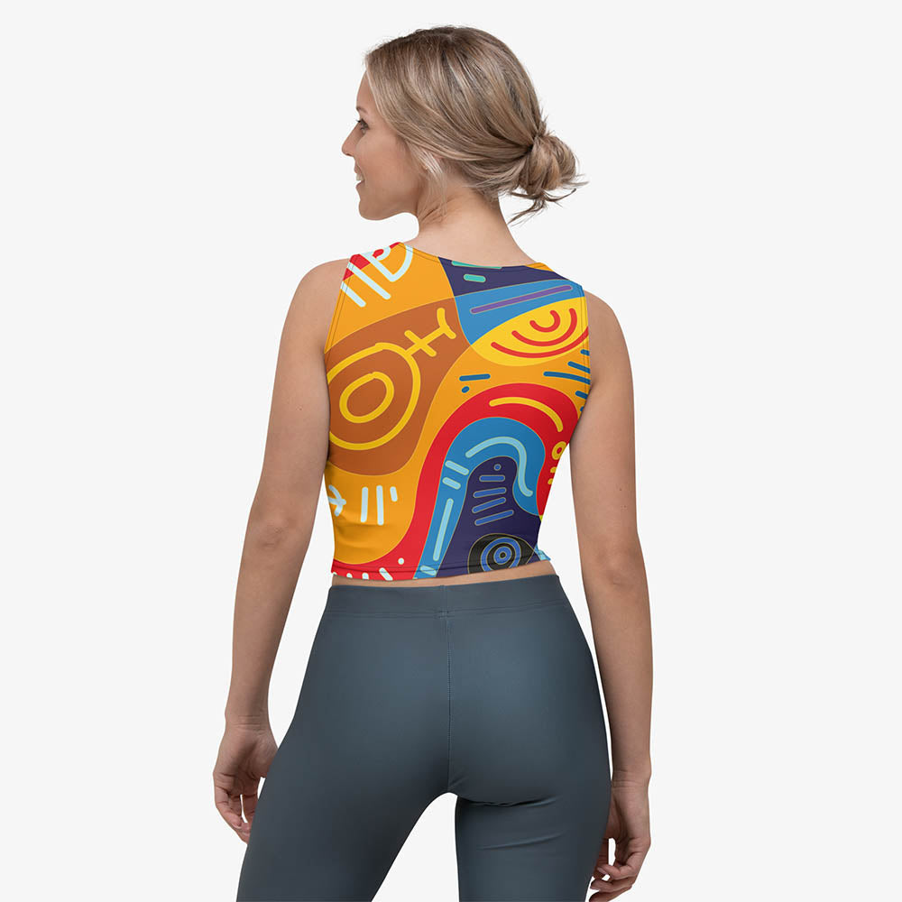 Funky Batik Crop Top