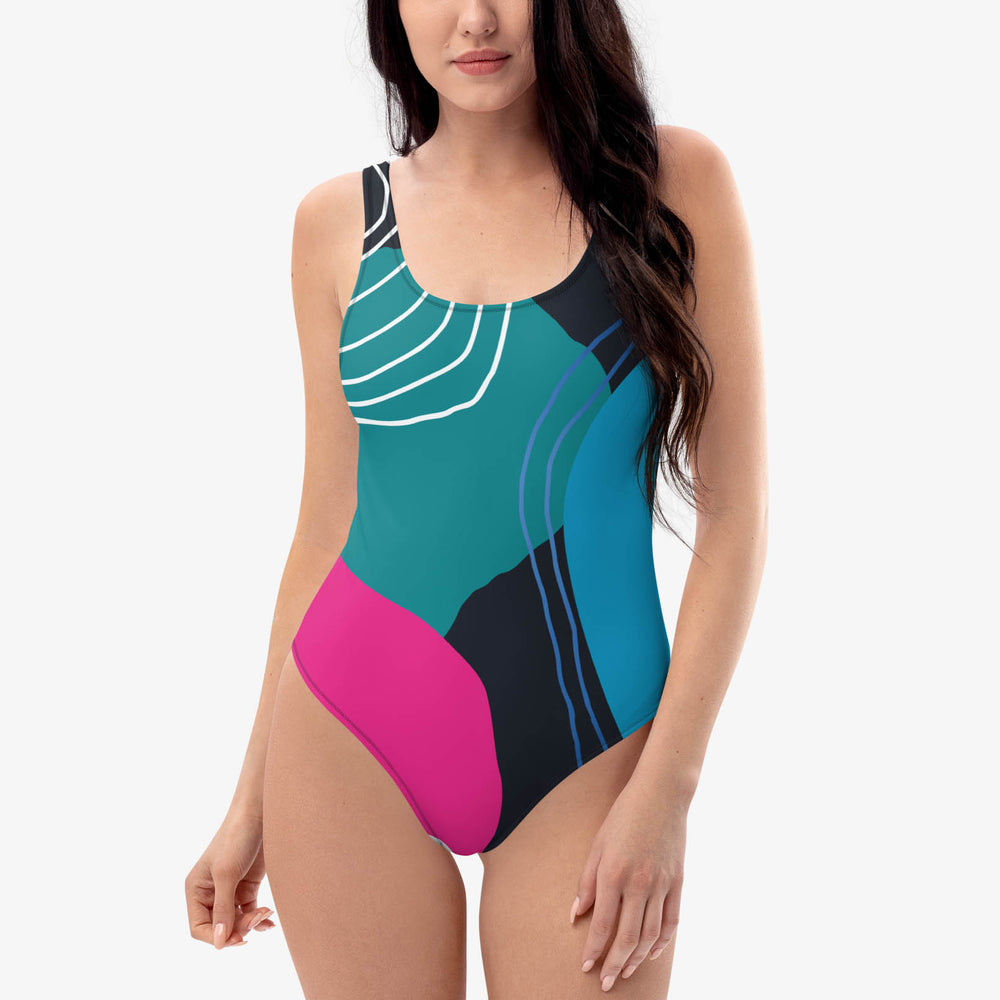 Modernist Swimsuit – Blue/Magenta