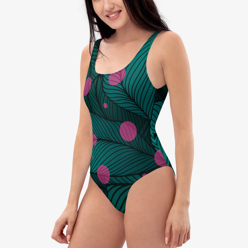 Fireflies Swimsuit – Green/Pink