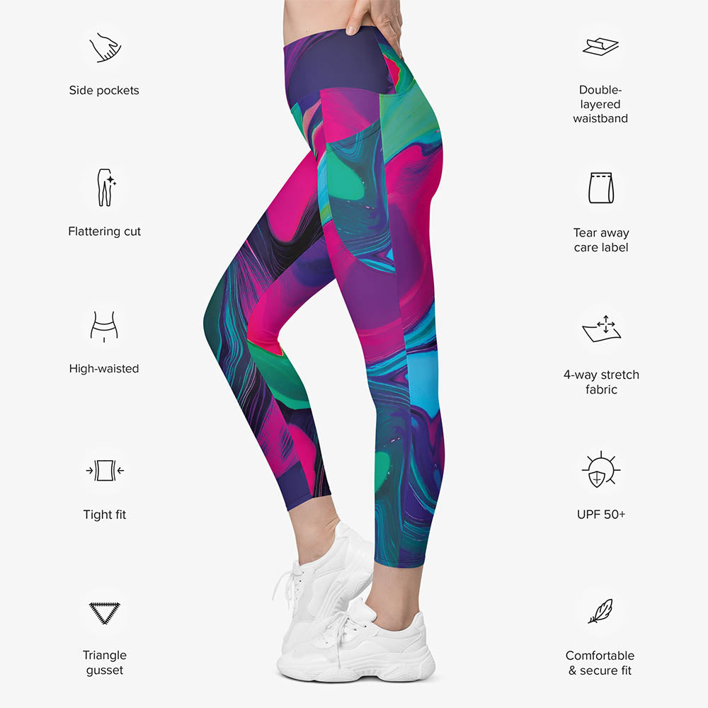 Funky Lava Pocket Leggings