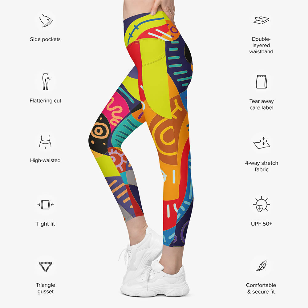 Funky Batik Pocket Leggings