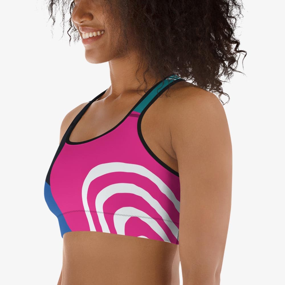 Modernist Sports Bra – Blue/Pink