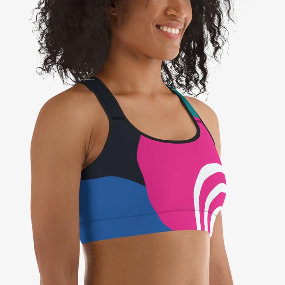 Modernist Sports Bra – Blue/Pink