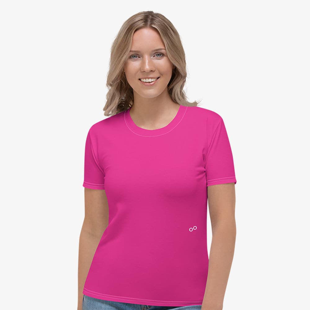 Magenta Monochrome Stretchy Tee