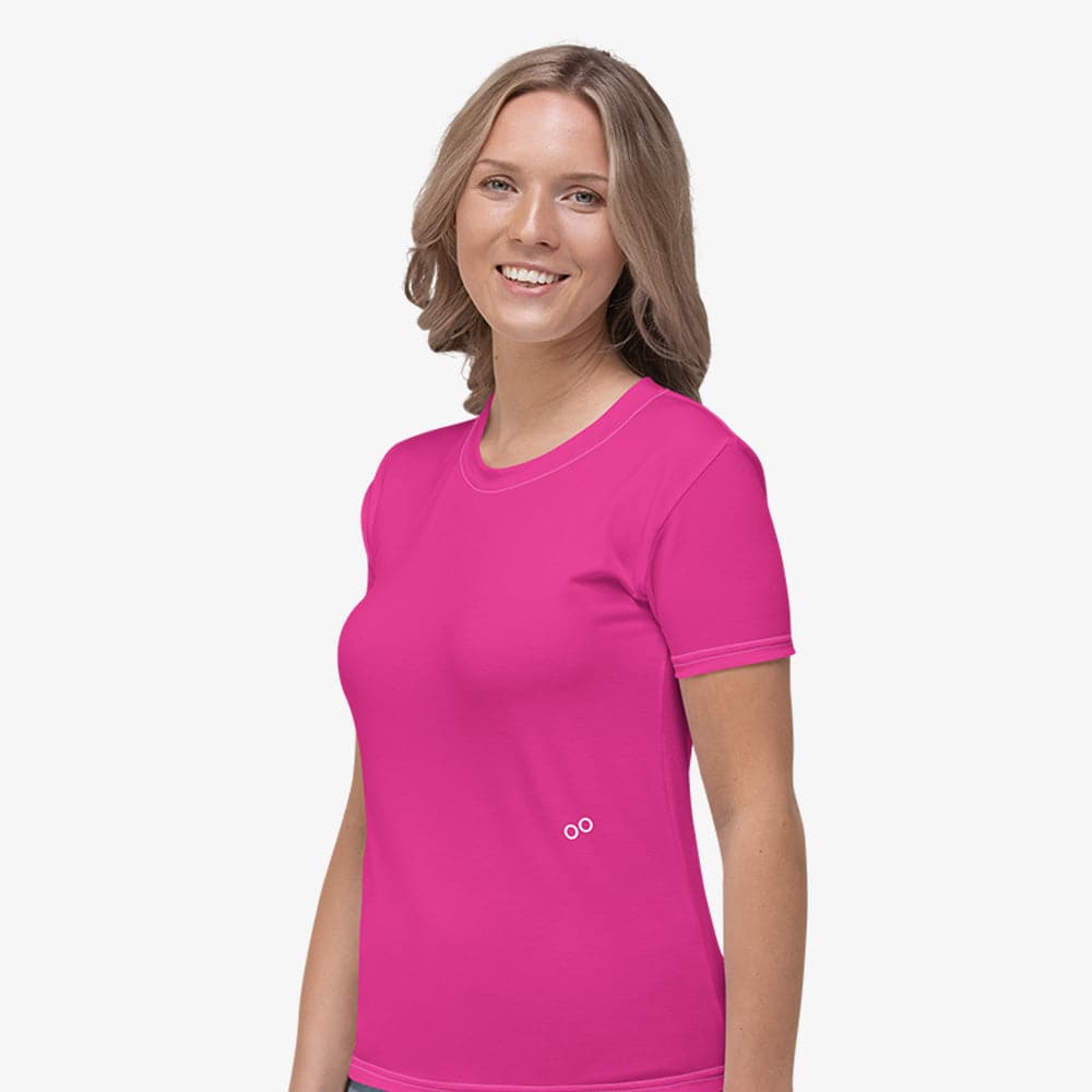 Magenta Monochrome Stretchy Tee
