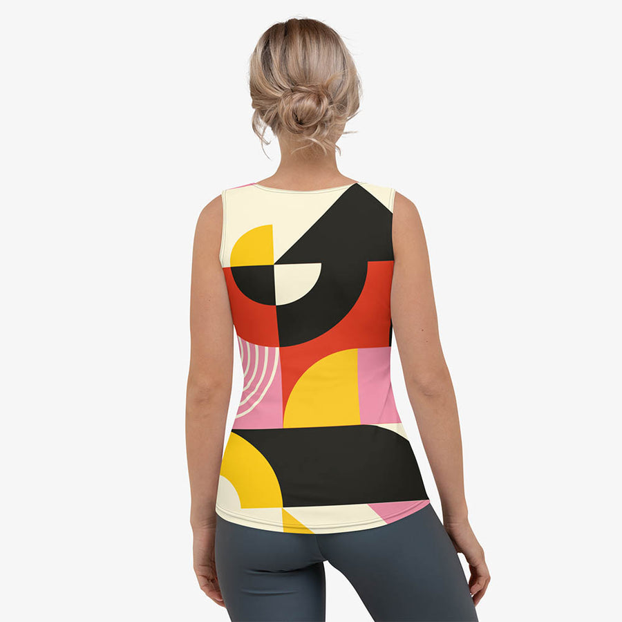 Printed Flex Vest "Design Delight" Orange/Yellow/Pink