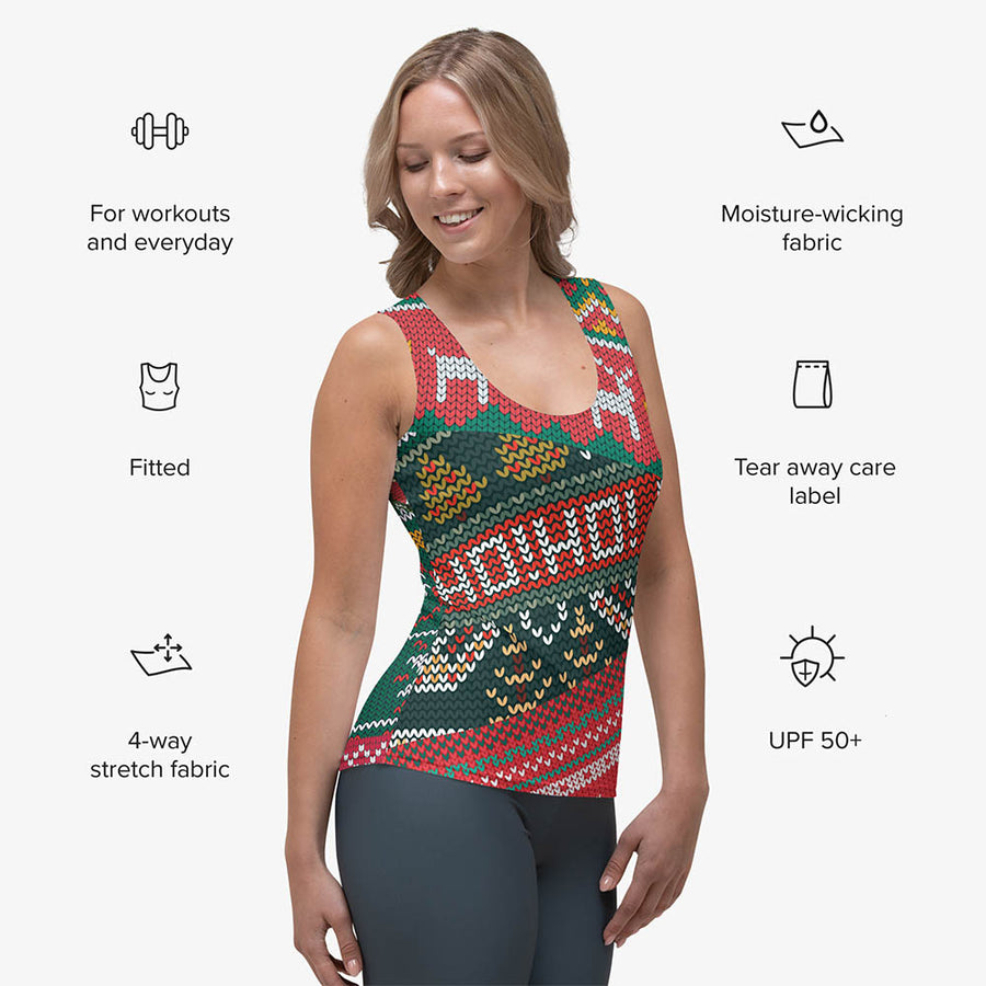 Printed Flex Vest "Oh! Oh! Oh!" Red/Green