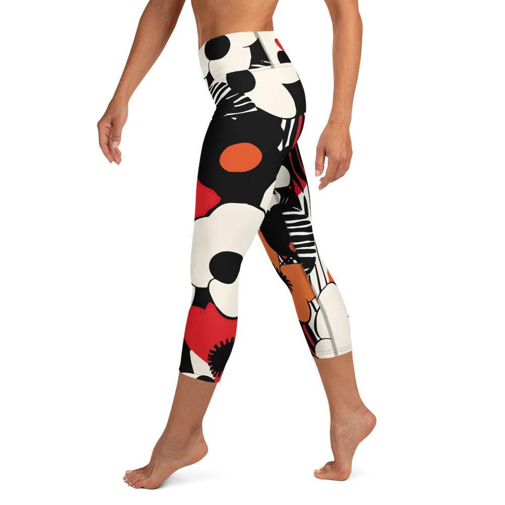 Zebra Blossom Capris