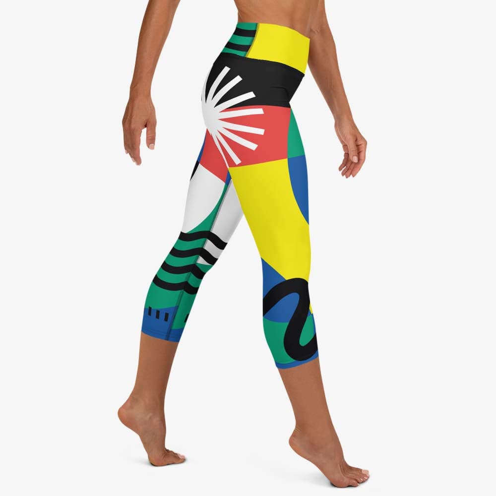 Women's Stretch Capri Leggings Under Tunic Tops and Dress Graphic Print  Beach Capris Cropped Pants Underpants (Medium, Mint Green) - Walmart.com