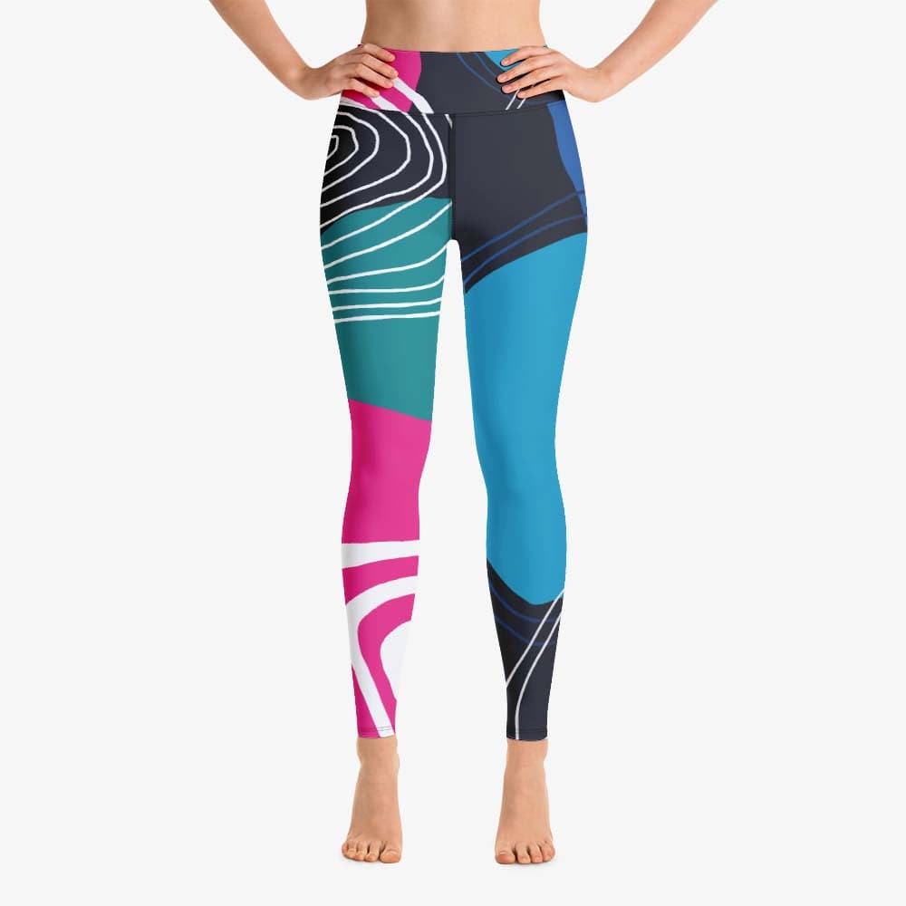 Modernist Leggings – Blue/Pink