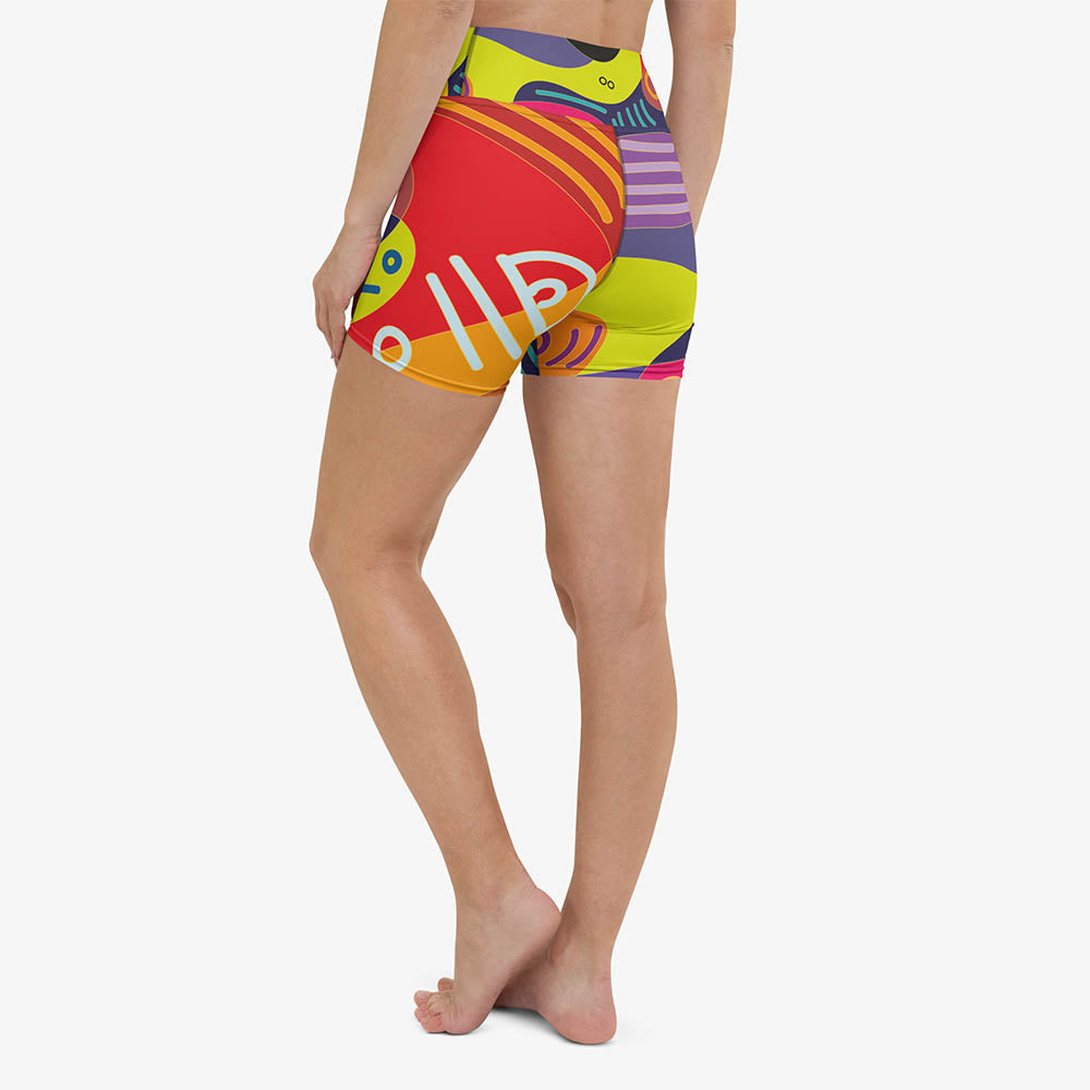 Funky Batik Yoga Shorts