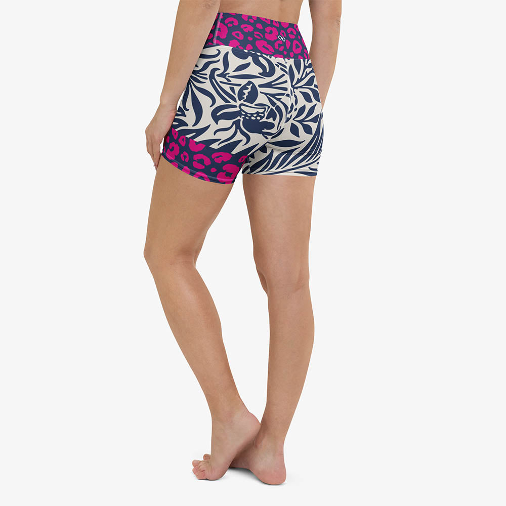 Palms & Pards Yoga Shorts