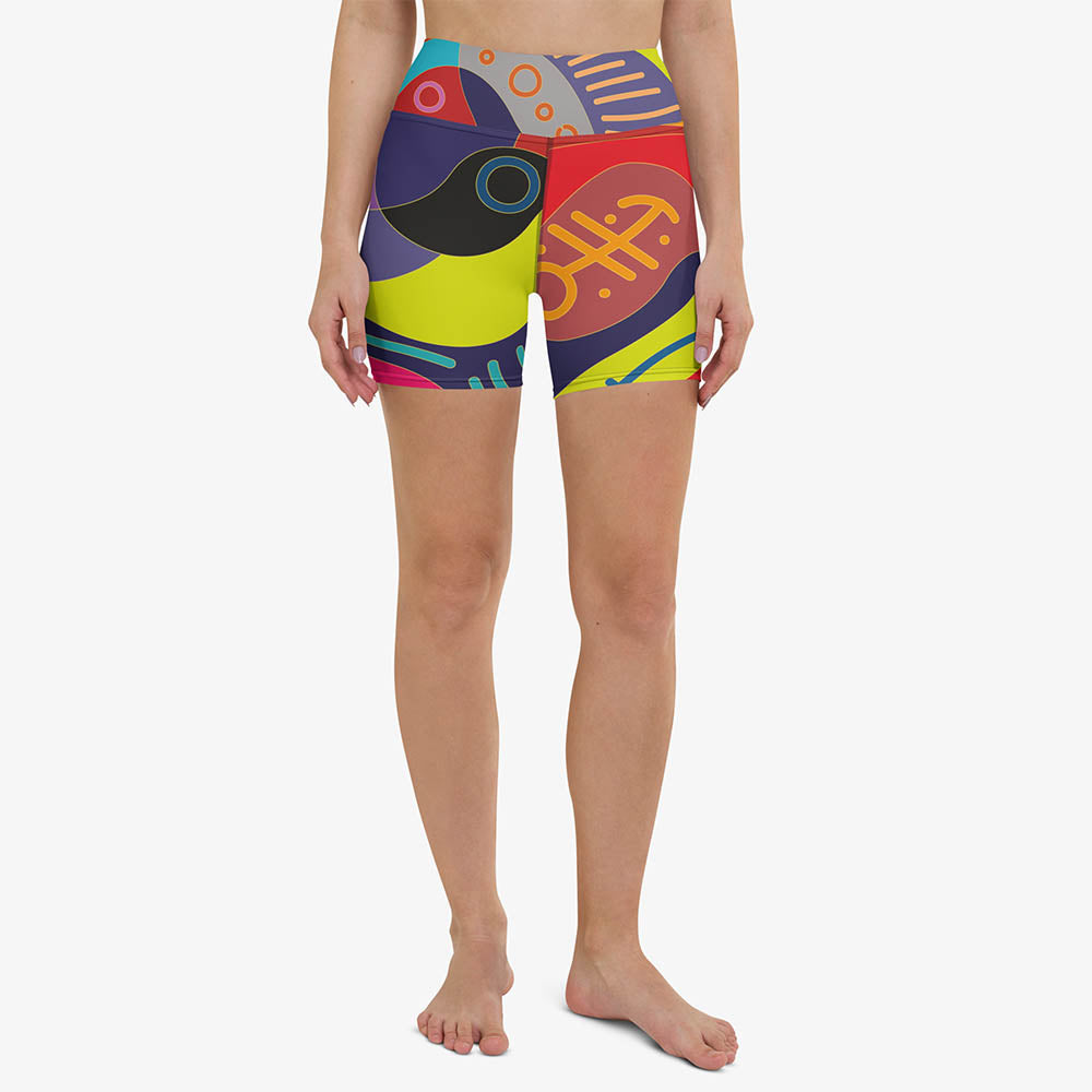 Funky Batik Yoga Shorts