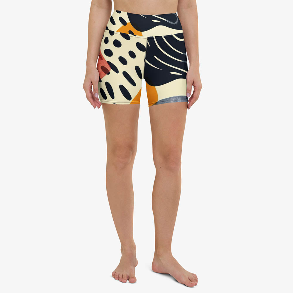 Dots & Waves Yoga Shorts