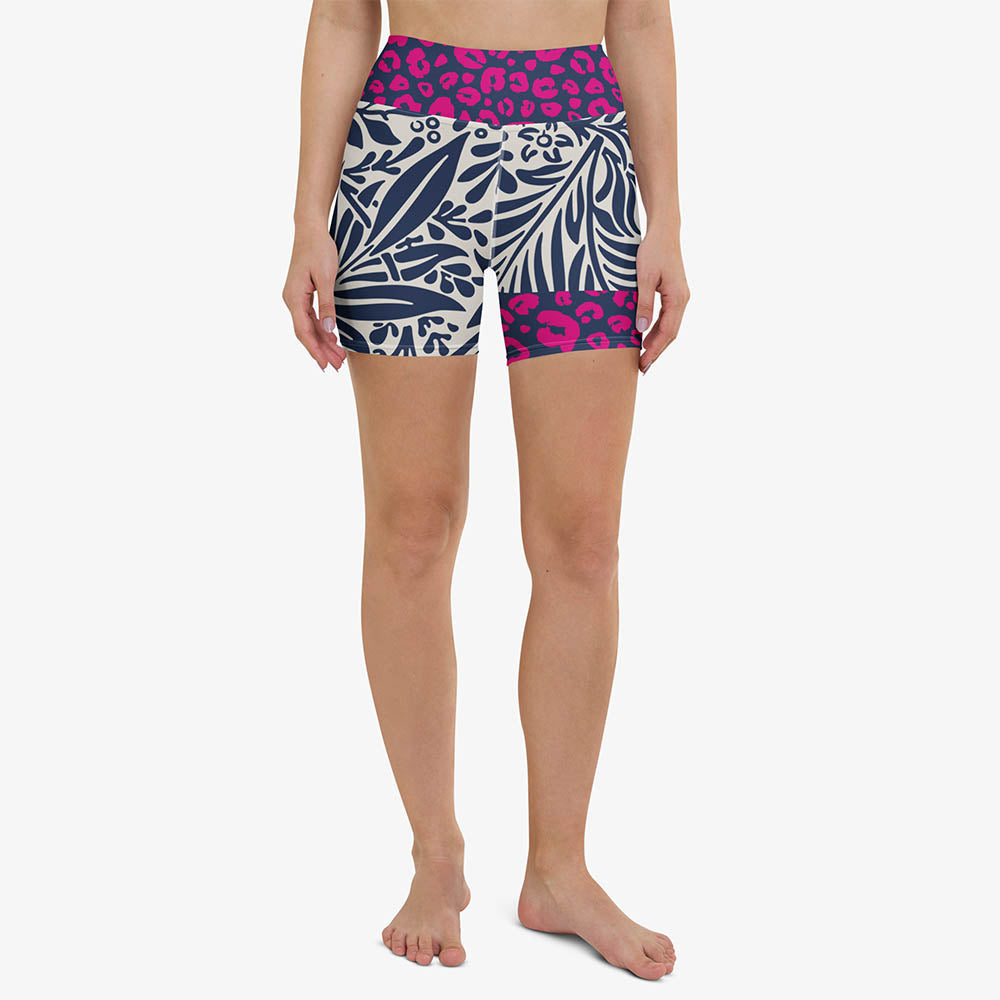 Palms & Pards Yoga Shorts