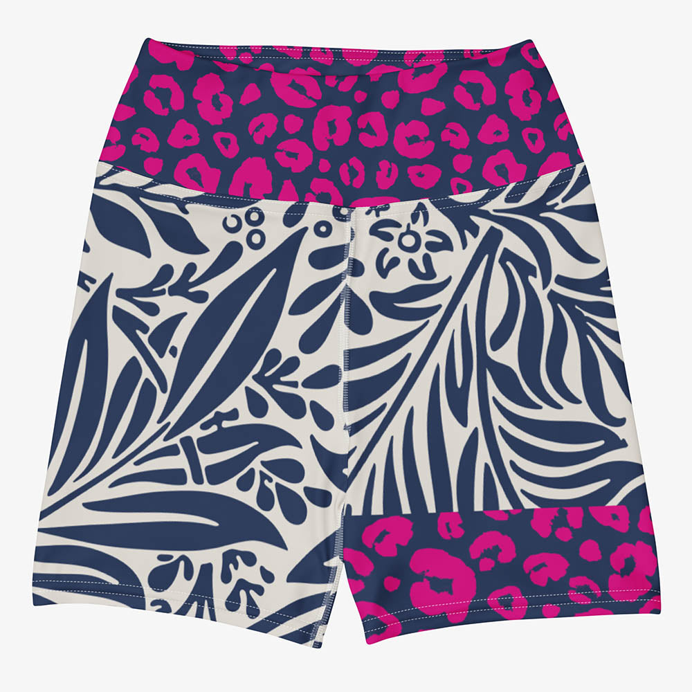 Palms & Pards Yoga Shorts