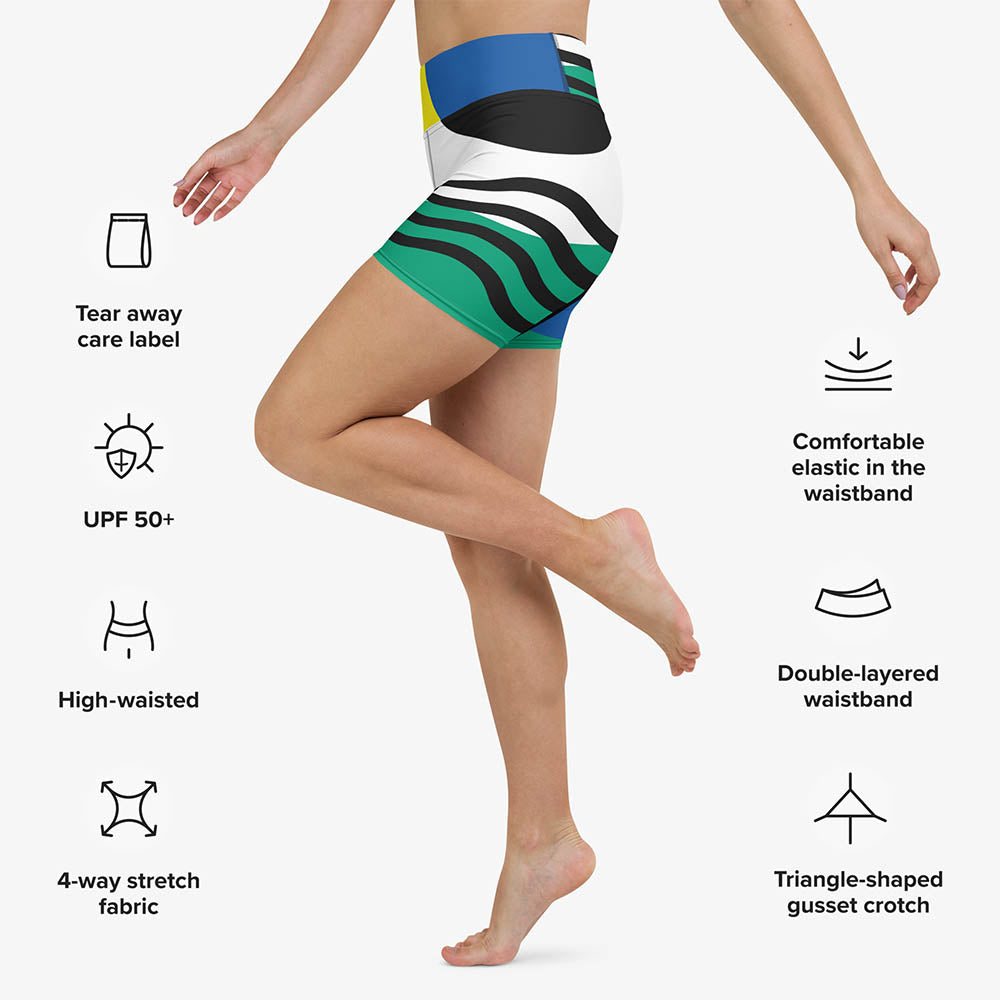 Surrealist Yoga Shorts