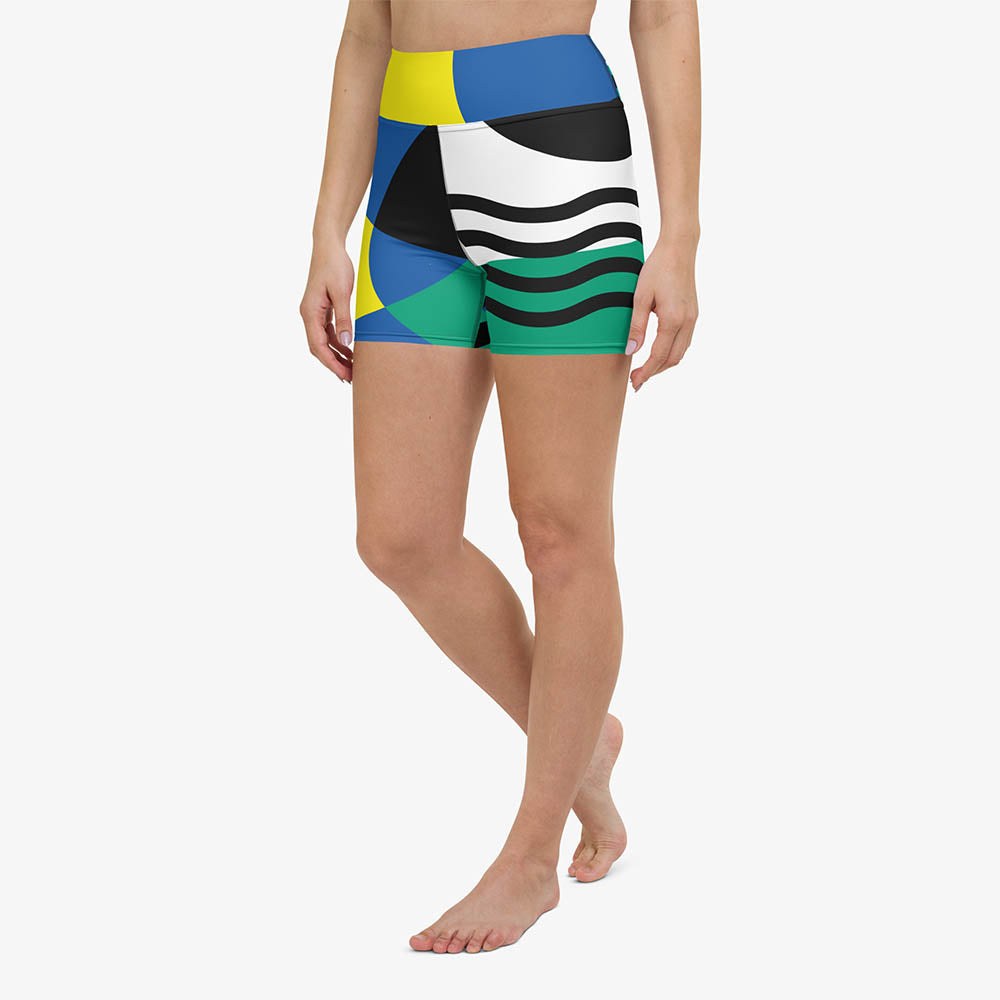 Surrealist Yoga Shorts