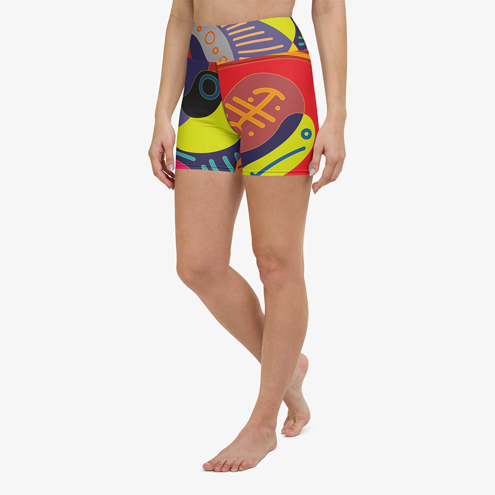 Funky Batik Yoga Shorts