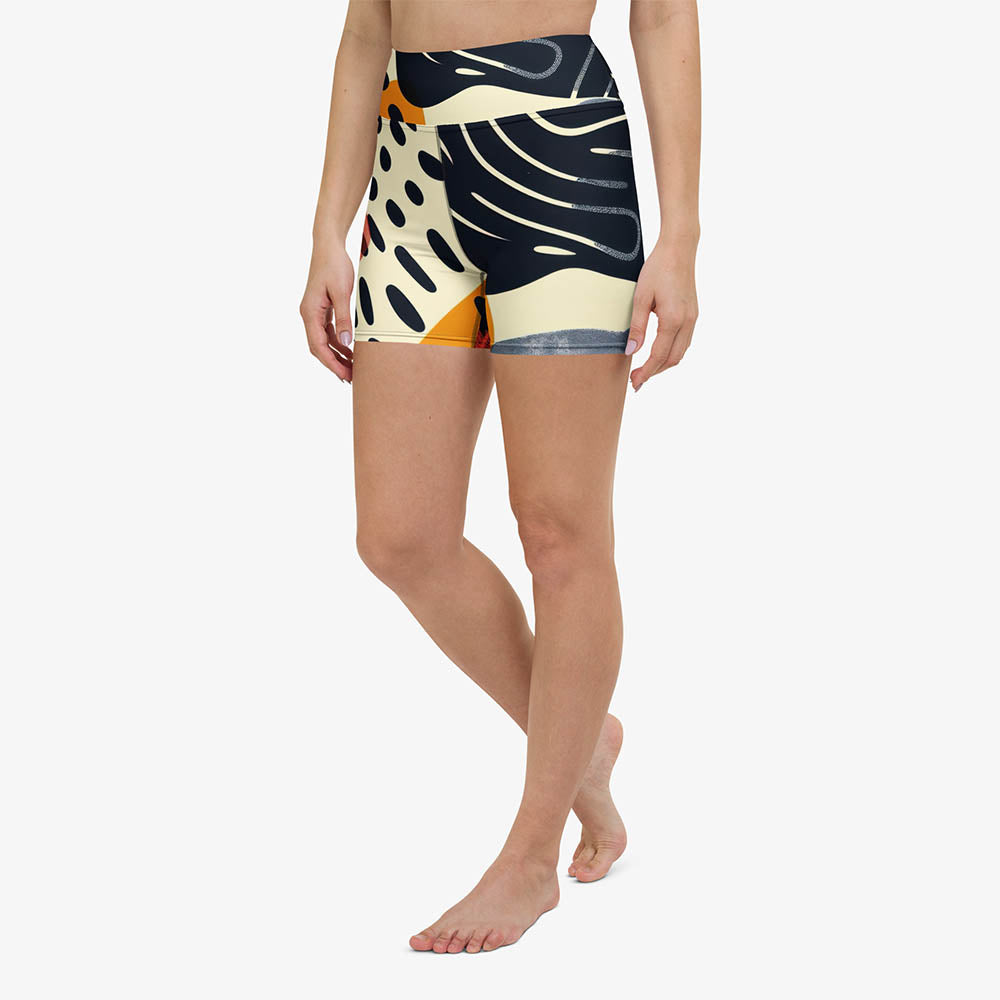 Dots & Waves Yoga Shorts