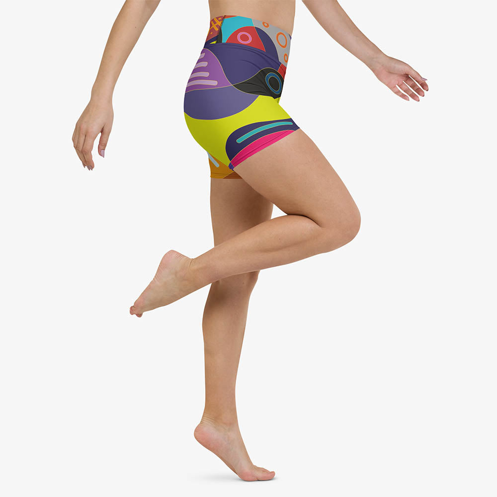 Funky Batik Yoga Shorts