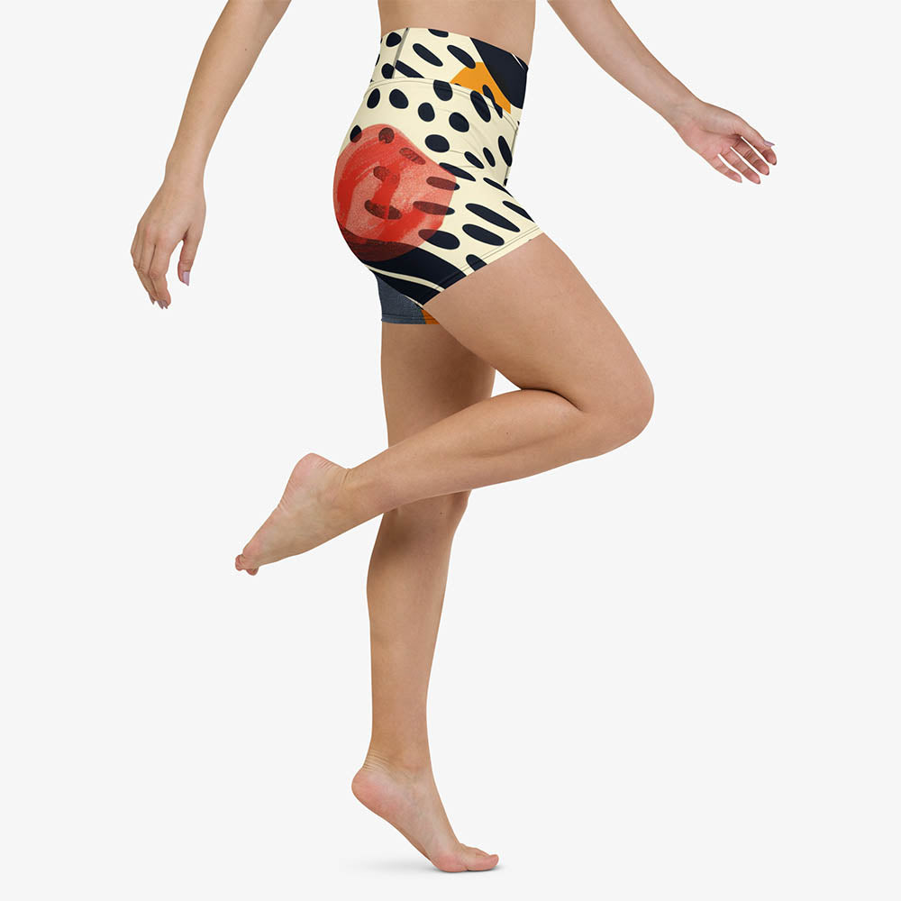 Dots & Waves Yoga Shorts