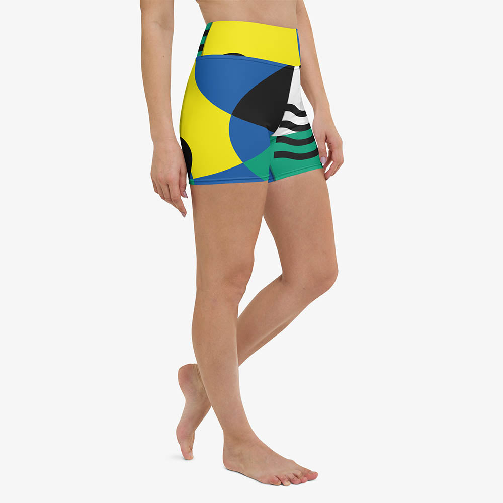 Surrealist Yoga Shorts