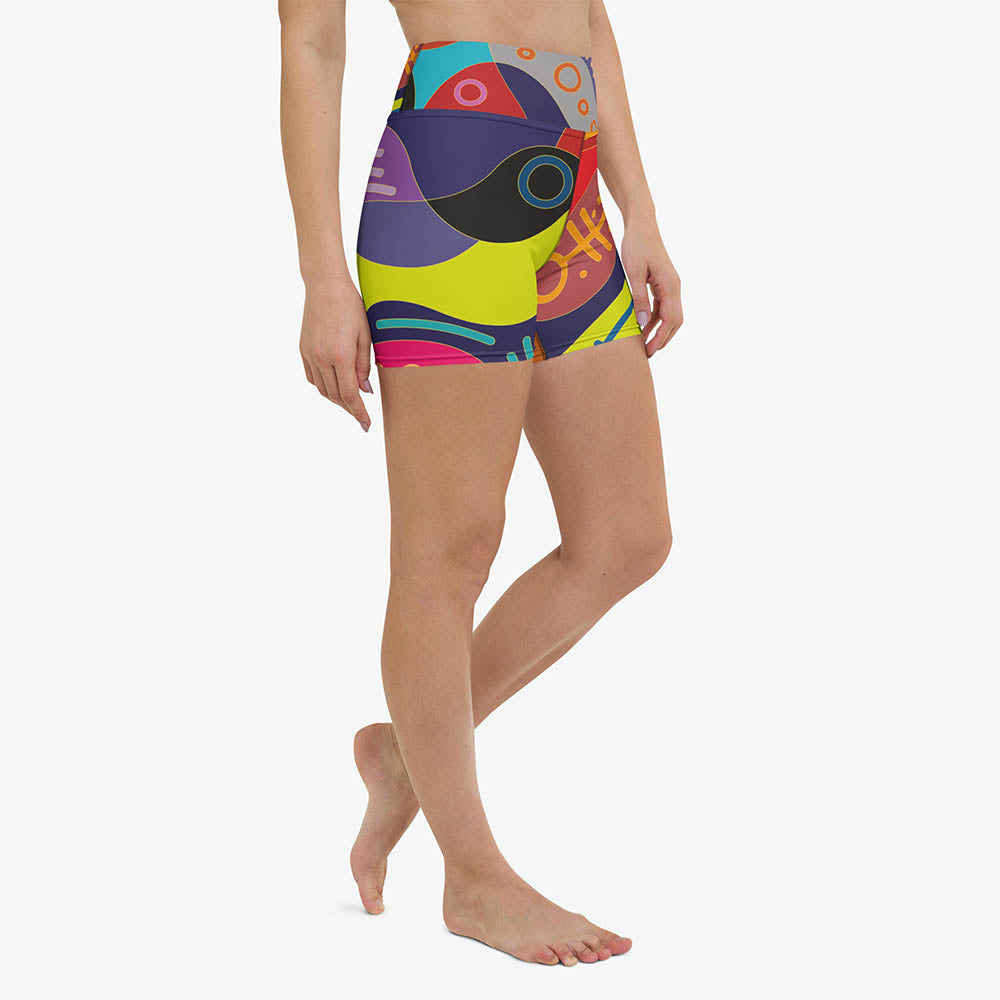Funky Batik Yoga Shorts