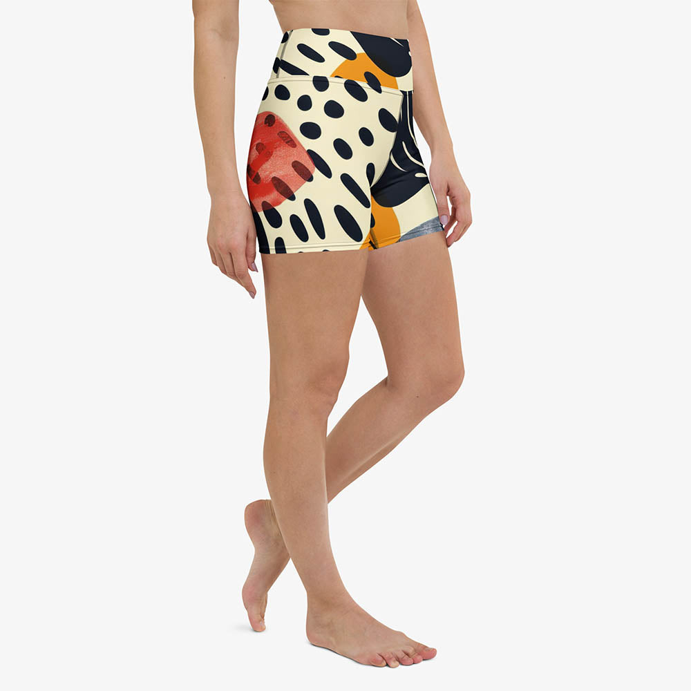 Dots & Waves Yoga Shorts
