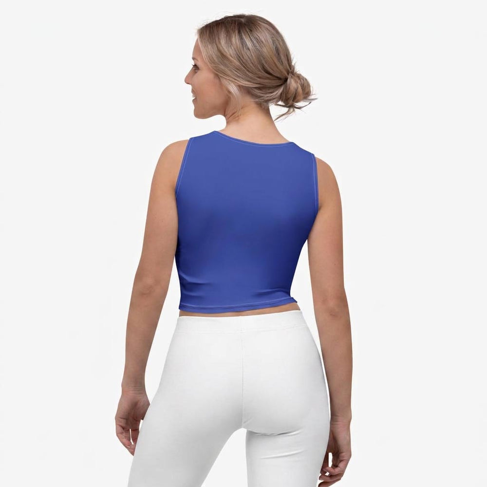 Blue Monochrome Crop Top (matches Azulejos)