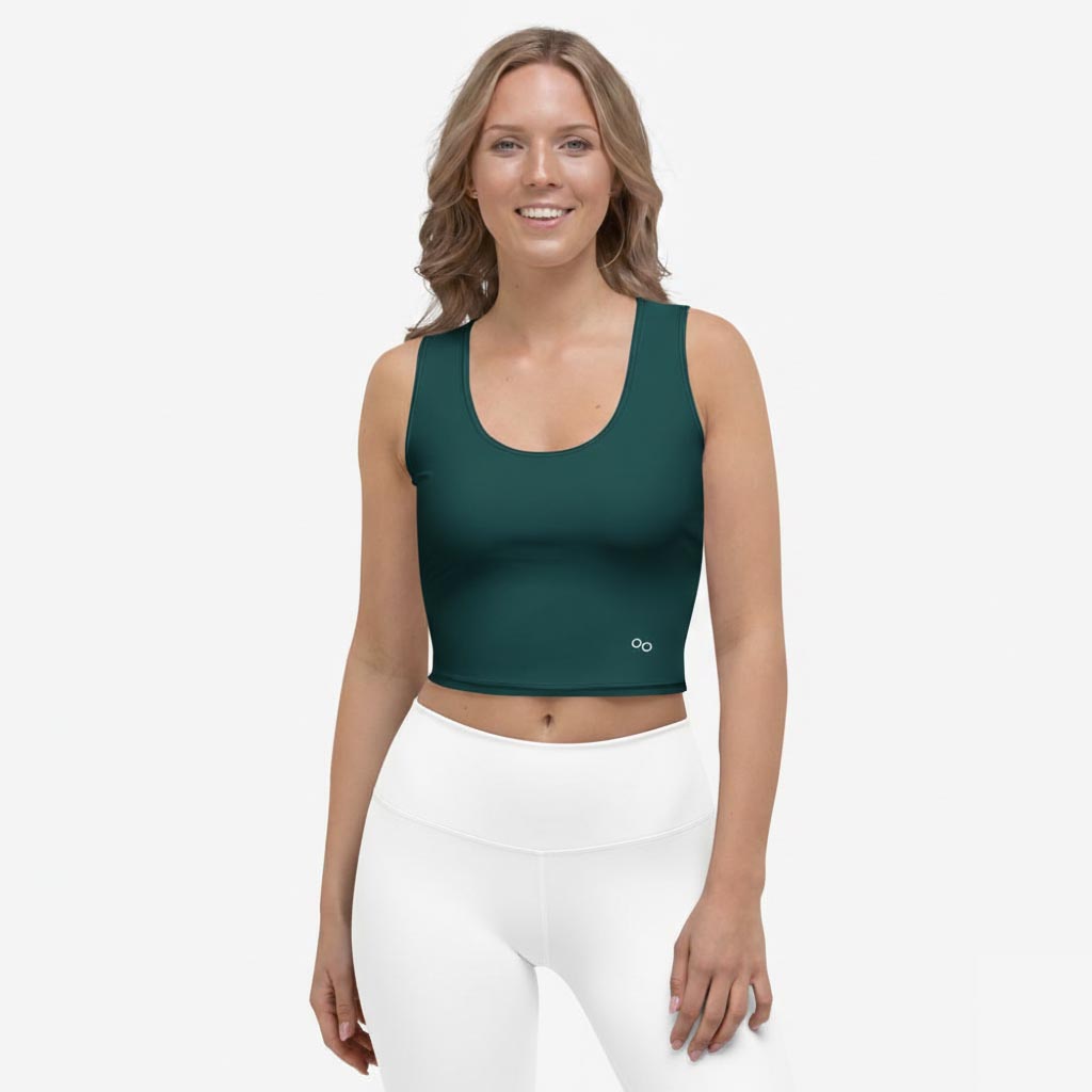Dark Green Monochrome Crop Top (matches Wild Tribe)