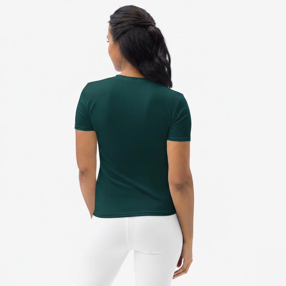 Dark Green Monochrome Stretchy Tee (matches Wild Tribe)