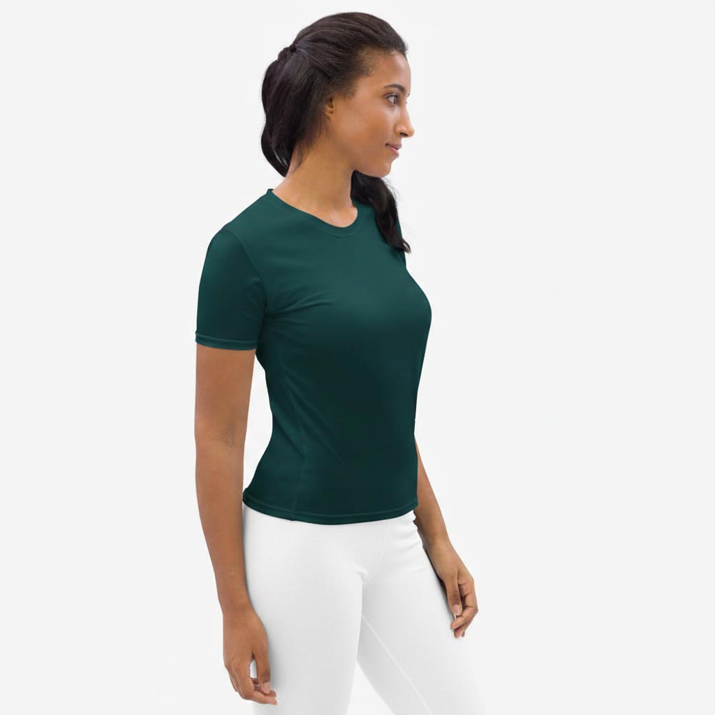 Dark Green Monochrome Stretchy Tee (matches Wild Tribe)