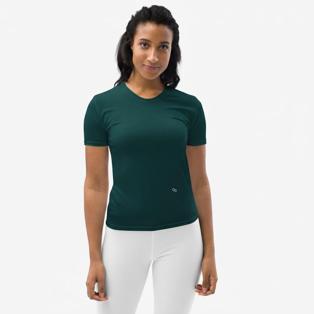 Dark Green Monochrome Stretchy Tee (matches Wild Tribe)