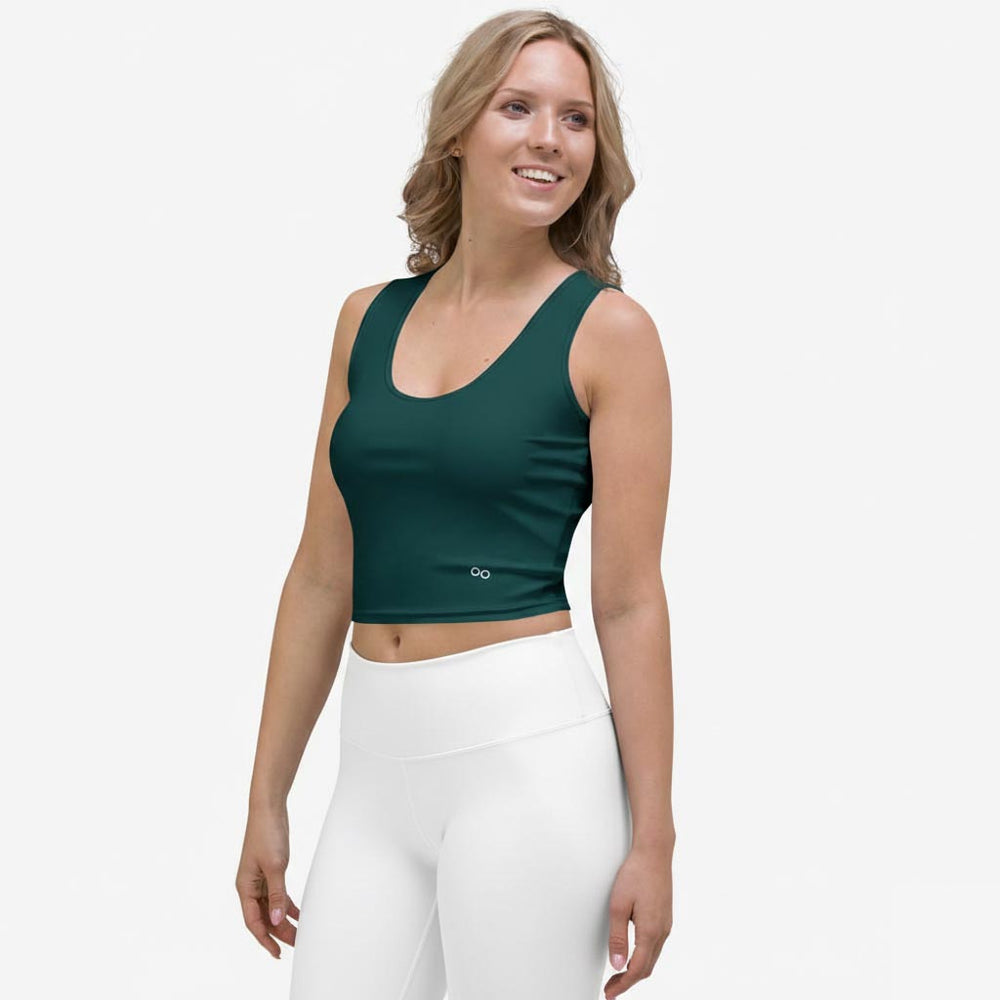 Dark Green Monochrome Crop Top (matches Wild Tribe)