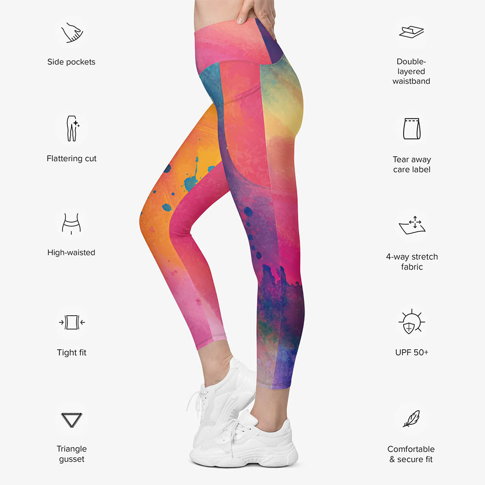 Cosmic Splash Pocket Leggings