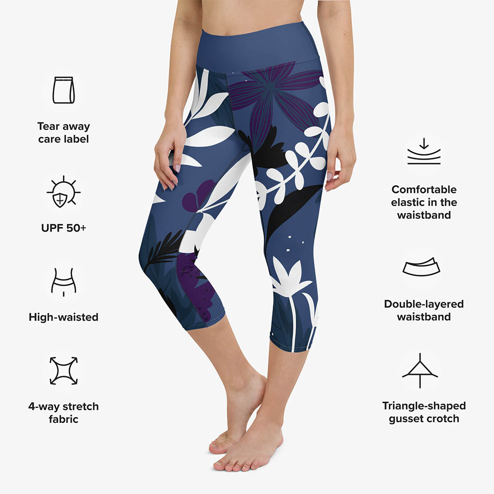 Night Garden Capris