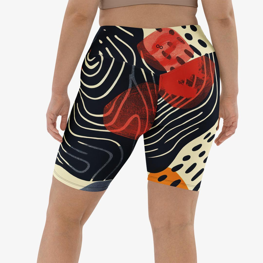Dots & Waves Biker Shorts