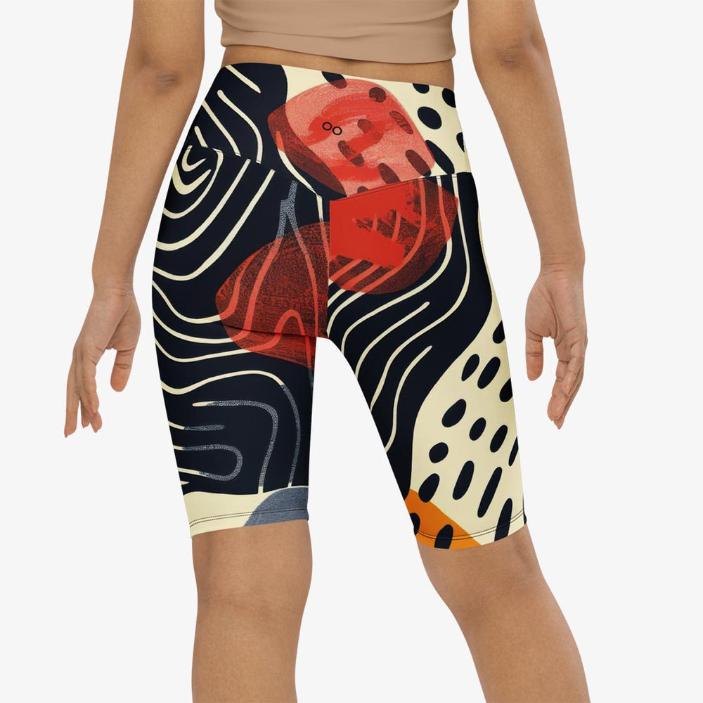 Dots & Waves Biker Shorts