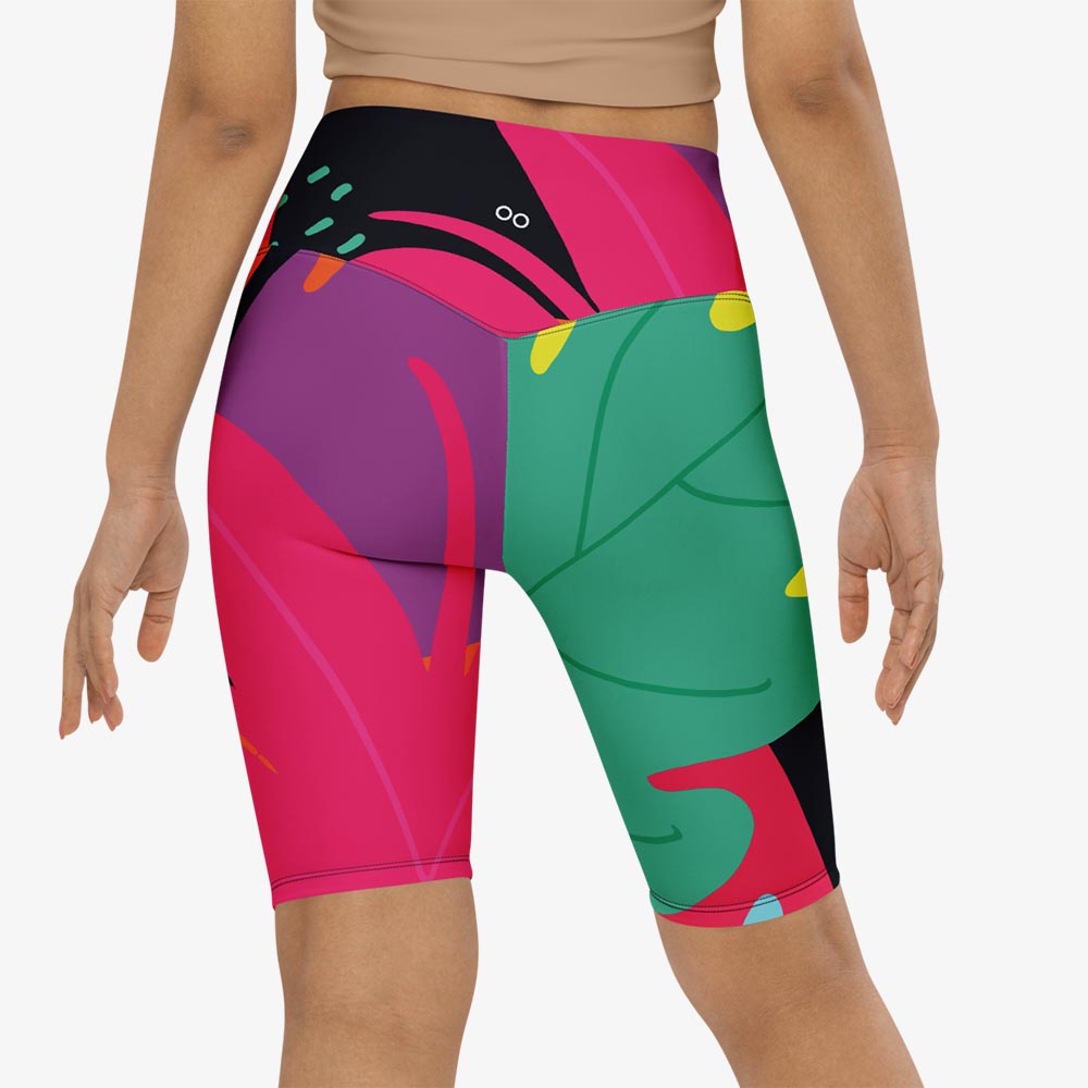 Neon Jungle Biker Shorts