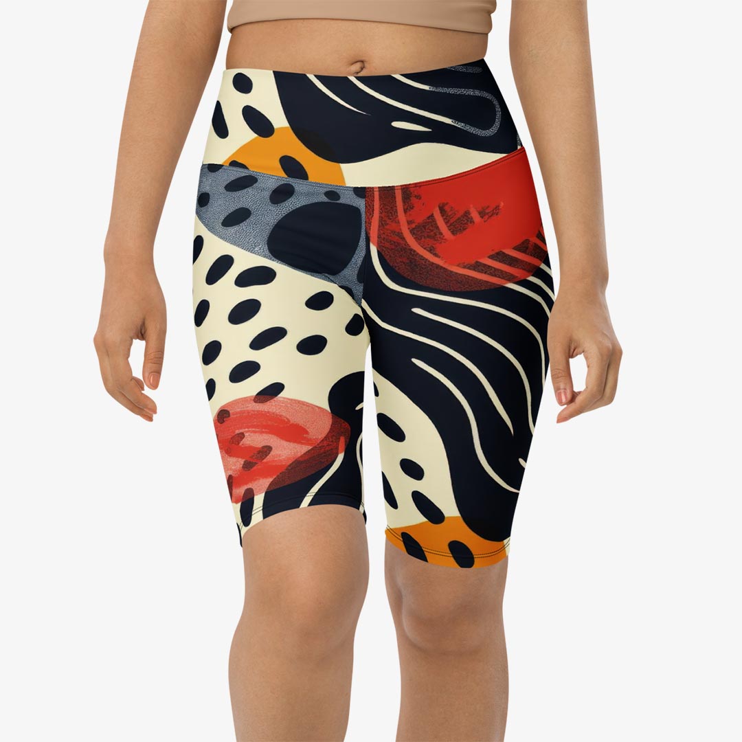 Dots & Waves Biker Shorts