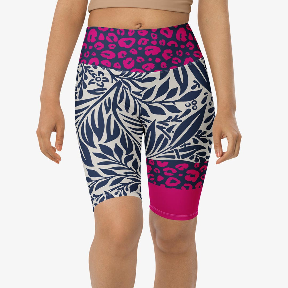 Palms & Pards Biker Shorts