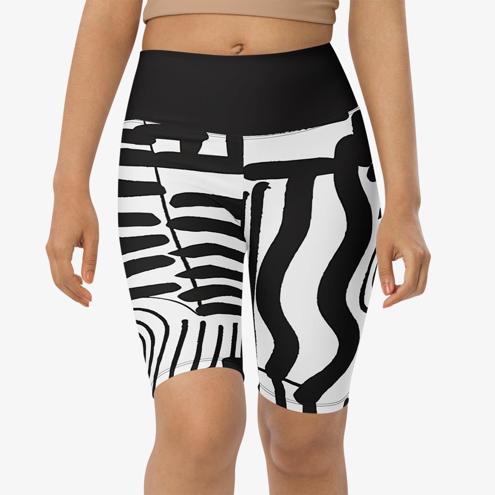 Black & Wow Biker Shorts