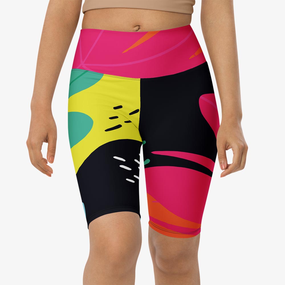 Neon Jungle Biker Shorts